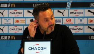De Zerbi : « L'équipe est forte, les joueurs sont forts » - Foot - Ligue 1 - OM
