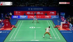 Le replay de la demi-finale de Christo Popov - Badminton