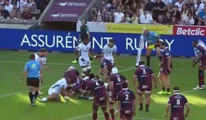 TOP 14 - Essai de Bastien VERGNES-TAILLEFER (UBB) - Union Bordeaux-Bègles - US Montauban