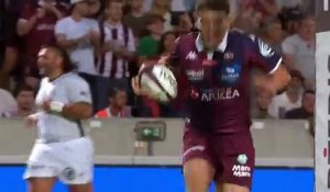 TOP 14 - Essai de Joseph LAHARRAGUE (UBB) - Union Bordeaux-Bègles - US Montauban