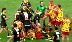 TOP 14 - Essai de Louis PENVERNE (SR) - Stade Rochelais - USA Perpignan