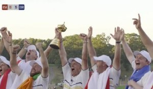 Ryder Cup - L'Europe soulagée célèbre sa victoire