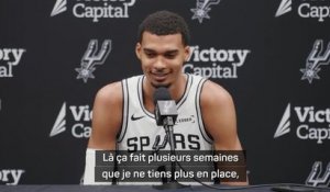 Spurs - Wembanyama : "Ça fait plusieurs semaines que je ne tiens plus en place"