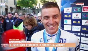 Evenepoel : « C'était une belle journée » - Cyclisme - Championnat d'Europe