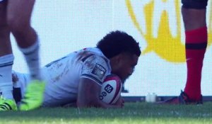 TOP 14 - Essai de Tumua MANU (SP ) - RC Toulon - Section Paloise