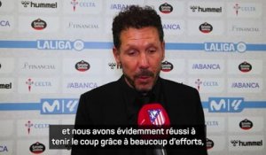 Atlético - Simeone : "Quand nous étions à 11 contre 11, nous contrôlions le match"