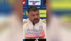 Italie - Gattuso : "On n’est même pas encore qualifiés pour les barrages"