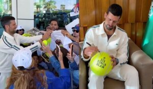 Six Kings Slam 2025 - Novak Djokovic, dernier arrivé à Riyadh en Arabie Saoudite pour le Six Kings Slam