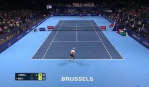 Bruxelles - Bonzi tombe sur abandon face à Lehecka