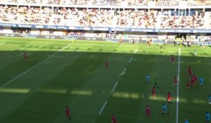 TOP 14 - Essai de Justo PICCARDO (MHR) - Montpellier Hérault Rugby - LOU Rugby