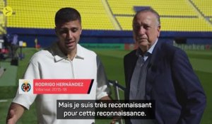 Villarreal - Rodri honoré avant le choc en Ligue des Champions