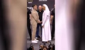 UFC 321 - Le face-à-face entre Gane et Aspinall