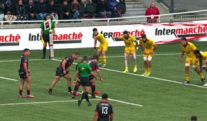TOP 14 - Essai de Thomas MOUKORO (LOU) - LOU Rugby - Stade Rochelais