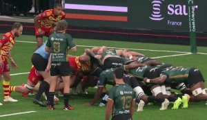 TOP 14 - Essai de Noa KANIKA (USM) - US Montauban - USA Perpignan