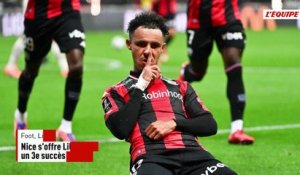 Nice s'offre Lille et enchaîne un 3e succès de rang en Ligue 1 - Foot - Ligue 1