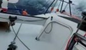 « Plaisir et tension » à bord de Belco-CEC - Voile - Transat Café L'Or