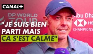 La réaction de Rory McIlroy qui finit 3e ex æquo à Abu Dhabi