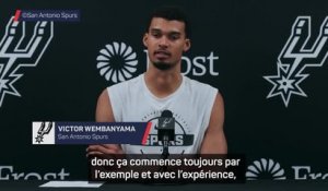 Spurs - Wembanyama : "Un leader ? Je dois être pertinent, pas celui qui crie 48 minutes"