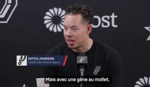 Spurs - Johnson sur Wembanyama : "On ne va pas prendre le moindre risque"