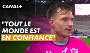 La réaction de Léo Barré heureux de la performance de son équipe