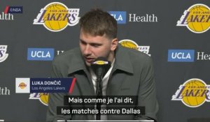Lakers - Dončić : “Ce sera toujours spécial pour moi d’affronter Dallas”