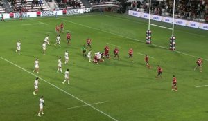 TOP 14 - Essai de Romain FONNICOLA (USM) - RC Toulon - US Montauban
