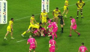TOP 14 - Essai de Léo BARRE (SFP) - ASM Clermont - Stade Français Paris