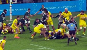 TOP 14 - Essai de Aleksandre KUNTELIA (SR) - Section Paloise - Stade Rochelais