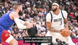 Mavericks - Anthony Davis évoque sa gestion de la fatigue après son retour de blessure