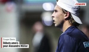 Pour sa première sélection en Coupe Davis, Alexandre Müller s'incline : la France menée par la Slovaquie - Tennis - Coupe Davis