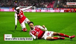 Brest s'offre le derby breton et met fin à la série d'invincibilité de Lorient - Foot - Ligue 1