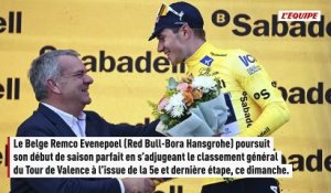 Remco Evenepoel sacré sur le Tour de Valence, Raul Garcia Pierna vainqueur de la dernière étape - Cyclisme - Tour de Valence