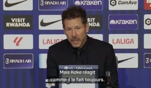 Atlético de Madrid - Simeone : "Quand on est un joueur légendaire et historique comme Griezmann..."