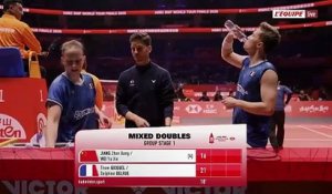 Le replay du 1er match de poule de Gicquel/Delrue - Badminton