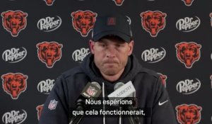 Chicago Bears - Ben Johnson : "Une stratégie que nous avions mise en place"