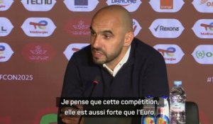 Maroc - Regragui : "Cette compétition, elle est aussi forte que l'Euro"