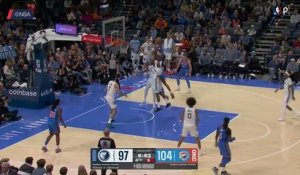 Thunder - La passe sensationnelle de SGA sur un alley-oop en solo