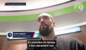 « Je n'ai pas été à la hauteur » : Rudy Gobert (Minnesota) n'a pas pesé offensivement face aux Brooklyn Nets - Basket - NBA - Timberwolves
