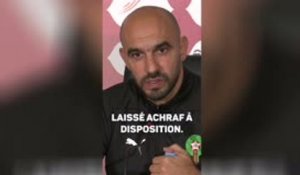 Maroc - Regragui remercie le PSG pour la gestion du cas Hakimi