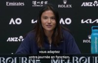 Open d'Australie - Raducanu critique la programmation tardive de son premier tour : "Ça n'a pas vraiment de sens !"