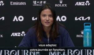 Open d'Australie - Raducanu critique la programmation tardive de son premier tour : "Ça n'a pas vraiment de sens !"