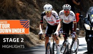 Santos Tour Down Under 2026 - Résumé Étape 2 - Démonstration des UAE sur la 2e étape ! Jay Vine devant Jhonatan Narvaez