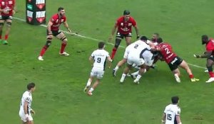 TOP 14 - Essai de Wilfrid HOUNKPATIN (MHR) - RC Toulon - Montpellier Hérault Rugby