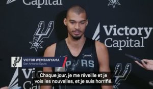 Spurs - Wembanyama : "Je suis horrifié par ces meurtres de civils"