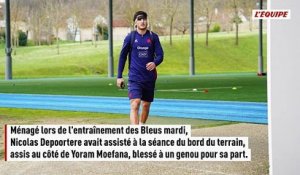 Blessé à un mollet, Nicolas Depoortere est forfait contre le pays de Galles dans le Tournoi des 6 Nations - Rugby - Tournoi des 6 Nations - Bleus