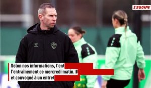 L'entraîneur de l'équipe féminine de Saint-Étienne Sébastien Joseph menacé de licenciement pour propos injurieux - Foot - Arkema Première Ligue