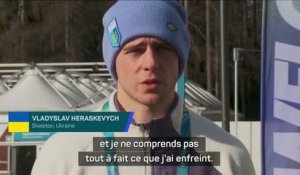 JO d’hiver - Heraskevych ne comprend pas sa supension : “Je n’ai enfreint aucune règle”