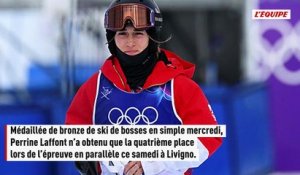 Déception pour Perrine Laffont, seulement quatrième du ski de bosses en parallèle - JO 2026 - Ski de bosses