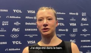 Patinage artistique - Schild : "Hâte de performer sur l'individuelle"