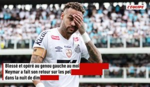 Un retour de blessure... et une énorme frayeur : à quatre mois de la Coupe du monde, Neymar a rejoué avec Santos - Foot - Brésil - Santos